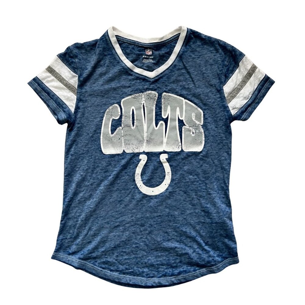 Girls NFL Colts T-Shirt - Size M (10/12)